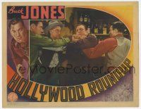 9r732 HOLLYWOOD ROUND-UP LC '37 Buck Jones is a real life cowboy who is cast in a cowboy movie!