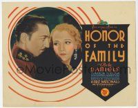 9r174 HONOR OF THE FAMILY TC '31 Bebe Daniels is loved by Warren William, starring in first talkie