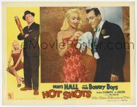 9r738 HOT SHOTS LC '56 great close up of sexy blonde Joi Lansing & Huntz Hall!