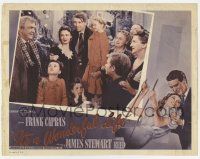 9r762 IT'S A WONDERFUL LIFE LC R55 James Stewart, Donna Reed, kids & Thomas Mitchell at climax!