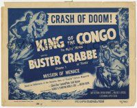 9r199 KING OF THE CONGO chapter 1 TC '52 Buster Crabbe as The Mighty Thunda in Columbia serial!