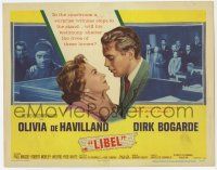 9r216 LIBEL TC '59 Olivia de Havilland & Dirk Bogarde in mistaken identity court trial!