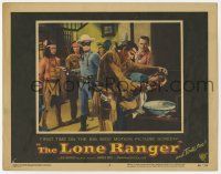 9r787 LONE RANGER LC #6 '56 masked Clayton Moore w/gun watches Tonto wash man's face!