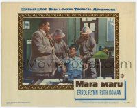 9r800 MARA MARU LC #3 '52 c/u of Errol Flynn restrained by guards in the tropical Philippines!