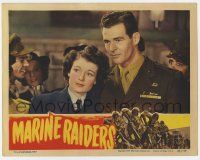 9r801 MARINE RAIDERS LC '44 great close up of Robert Ryan & pretty Ruth Hussey both in uniform!