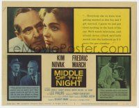 9r251 MIDDLE OF THE NIGHT TC '59 sexy young Kim Novak is involved with much older Fredric March!