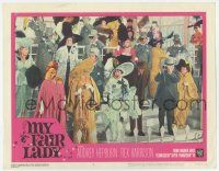 9r819 MY FAIR LADY LC #5 '64 Audrey Hepburn & Rex Harrison excited at the horse races!