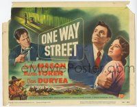 9r290 ONE WAY STREET TC '50 James Mason, sexy Marta Toren, Dan Duryea with gun, film noir!