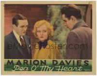 9r848 PEG O' MY HEART LC '33 close up of two men staring at pensive pretty Marion Davies!