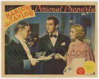 9r852 PERSONAL PROPERTY LC '37 waiter brings drinks to Robert Taylor & sexy Jean Harlow!