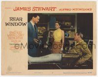 9r878 REAR WINDOW LC #5 '54 Alfred Hitchcock, Wendell Corey talks to Grace Kelly & Jimmy Stewart!