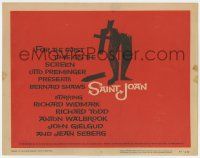 9r344 SAINT JOAN TC '57 Joan of Arc, directed by Otto Preminger, wonderful Saul Bass art!