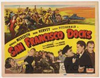 9r347 SAN FRANCISCO DOCKS TC R50 Burgess Meredith, Irene Harvey, crime on the waterfront!