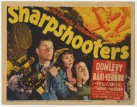 9r378 SHARPSHOOTERS TC '38 newsreel cameraman Brian Donlevy, Lynn Bari, Wally Vernon, cool art!