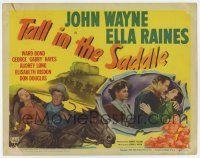 9r431 TALL IN THE SADDLE TC '44 great images of John Wayne & pretty Ella Raines!