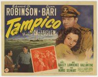 9r436 TAMPICO TC '44 Edward G. Robinson, Lynn Bari, Victor McLaglen, World War II Navy melodrama!