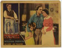 9r928 TEN NIGHTS IN A BARROOM LC '31 alcoholic William Farnum hugging his wife & little girl!