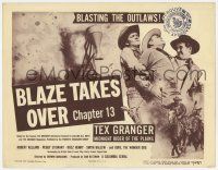 9r452 TEX GRANGER chapter 13 TC '47 Columbia serial, Blaze Takes Over, blasting the outlaws!