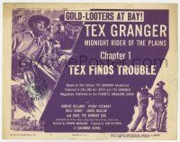 9r442 TEX GRANGER chapter 1 TC '47 Columbia serial, Tex Finds Trouble, gold-looters at bay!