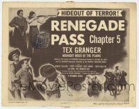 9r446 TEX GRANGER chapter 5 TC '47 Columbia serial, Renegade Pass, hideout of terror!