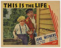 9r935 THIS IS THE LIFE LC '35 runaway Jane Withers & Francis Ford are shocked by what they see!