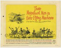 9r466 THOSE MAGNIFICENT MEN IN THEIR FLYING MACHINES TC '65 great Ronald Searle art of top cast!