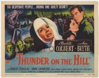 9r470 THUNDER ON THE HILL TC '51 nun Claudette Colbert, 6 desperate people hiding 1 secret!