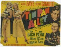 9r479 TIN PAN ALLEY TC '40 Alice Faye & Betty Grable wearing grass skirts & leis with ukuleles!