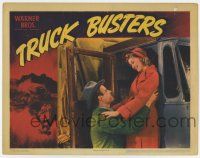 9r948 TRUCK BUSTERS LC '42 Richard Travis helps pretty Virginia Christine down from his truck!