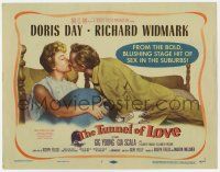 9r502 TUNNEL OF LOVE TC '58 Doris Day & Richard Widmark in bed kissing, directed by Gene Kelly!