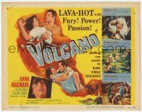9r525 VOLCANO TC 1953 art of lava-hot lovers Anna Magnani & Rossano Brazzi, fury, power, passion!