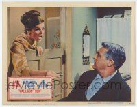 9r964 WALK DON'T RUN LC '66 Cary Grant doesn't understand why Samantha Eggar is yelling at him!
