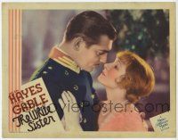 9r981 WHITE SISTER LC '33 best romantic close up of Clark Gable & pretty Helen Hayes!