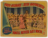 9r995 YOU'LL NEVER GET RICH LC '41 Rita Hayworth & Fred Astaire in uniform dancing at wedding!