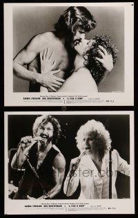 9s979 STAR IS BORN 2 8x10 stills '77 Kris Kristofferson, Barbra Streisand, rock 'n' roll!