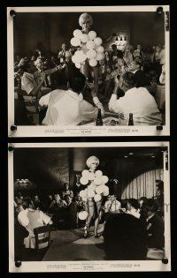 9s982 STRIPPER 2 8x10 stills '63 sexy Joanne Woodward dancing on table covered in balloons!