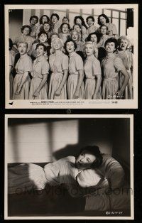 9s997 WOMEN'S PRISON 2 8x10 stills '54 Lupino, Moore, Totter, Thaxter, Clarke, cast image!