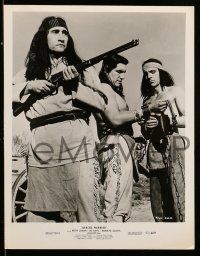 9s820 APACHE WARRIOR 3 8x10 stills '57 Keith Larson, Native American Indian warriors!