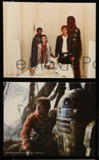 9s037 EMPIRE STRIKES BACK 8 color 8x10 stills '80 Lucas, Luke, Darth Vader, Han, Chewie, Leia, R2!