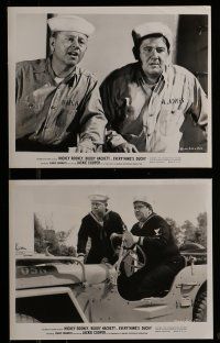 9s183 EVERYTHING'S DUCKY 17 8x10 stills '61 Mickey Rooney & Buddy Hackett with a talking duck!