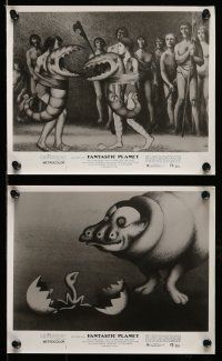 9s285 FANTASTIC PLANET 10 8x10 stills '73 La Planete Sauvage, wild sci-fi cartoon art, Cannes winner