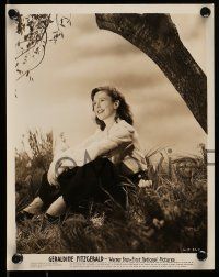 9s953 GERALDINE FITZGERALD 2 8x10 stills '40s great images of the sexy actress!