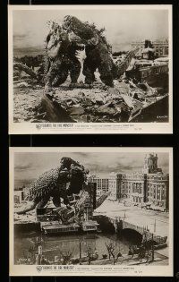 9s328 GIGANTIS THE FIRE MONSTER 9 8x10 stills '59 great images of Godzilla & Angurus battling!