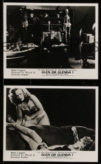 9s850 GLEN OR GLENDA 3 8x10 stills R94 Ed Wood's classic, Bela Lugosi, woman bound & gagged!