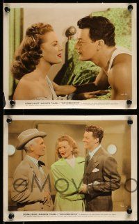 9s115 HOMESTRETCH 4 color 8x10 stills '47 Cornel Wilde, Maureen O'Hara, Tommy Cook, horse racing!
