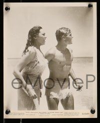 9s739 ISLAND OF DESIRE 4 8x10 stills '52 great images of sexy Linda Darnell & Tab Hunter!