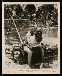 9s454 ISLAND OF DESIRE 7 8x10 stills '52 great images of sexy Linda Darnell & Tab Hunter!