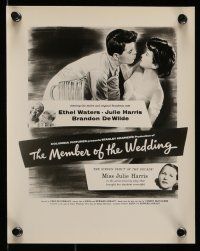 9s758 MEMBER OF THE WEDDING 4 8x10 stills '53 Ethel Waters, Julie Harris, Zinnemann classic!