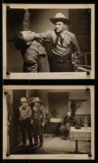 9s545 MOON OVER MONTANA 6 8x10 stills '46 singing cowboy Jimmy Wakely layin' down the law!