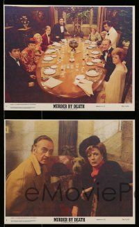 9s103 MURDER BY DEATH 5 8x10 mini LCs '76 David Niven, Peter Falk, Maggie Smith, Peter Sellers!